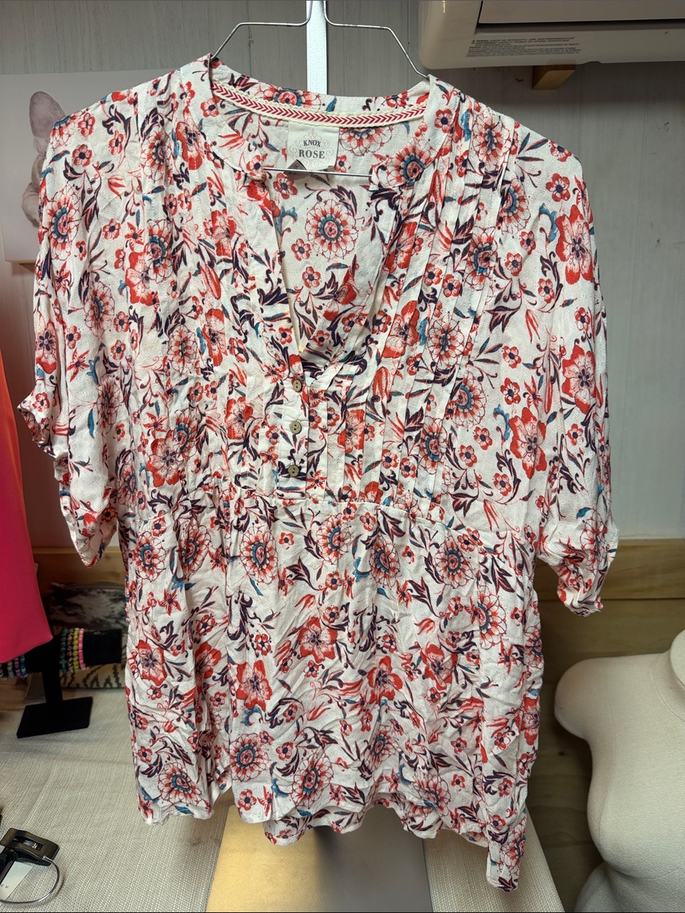 Knox Rose cream floral top